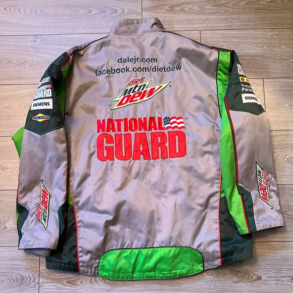 Rare Y2K Diet Mountain Dew Dale Earnhardt Jr. Nascar Chase Authentics Jacket - Picture 2 of 4